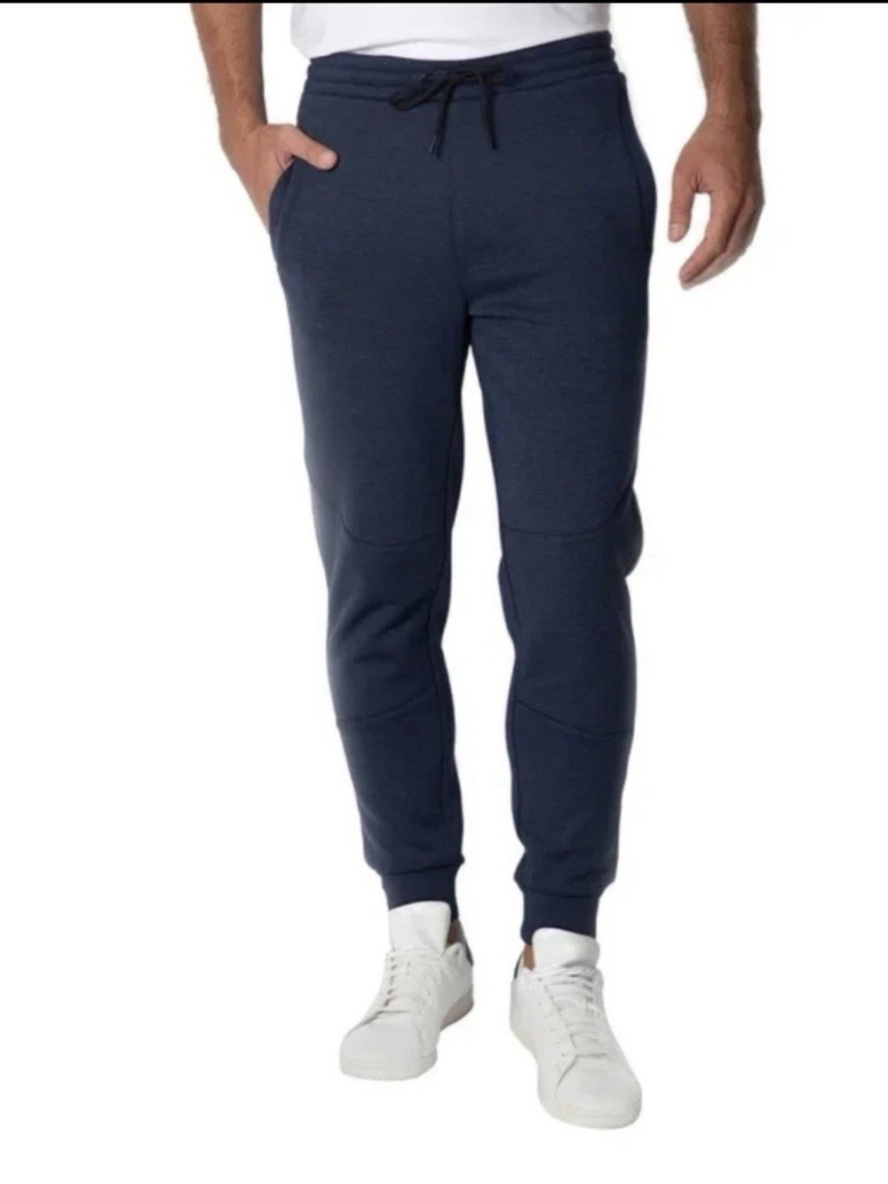 Spyder Active Performance Joggers Men XL Navy Blue Tech-Fleece Knee Panel